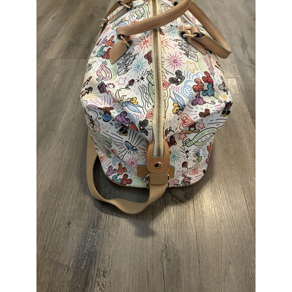 Authentic Disney Parks Dooney & Bourke Sketch Weekender Tote Duffle Bag Luggage - Picture 5 of 11